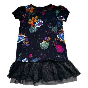 Catimini Floral Corduroy dress